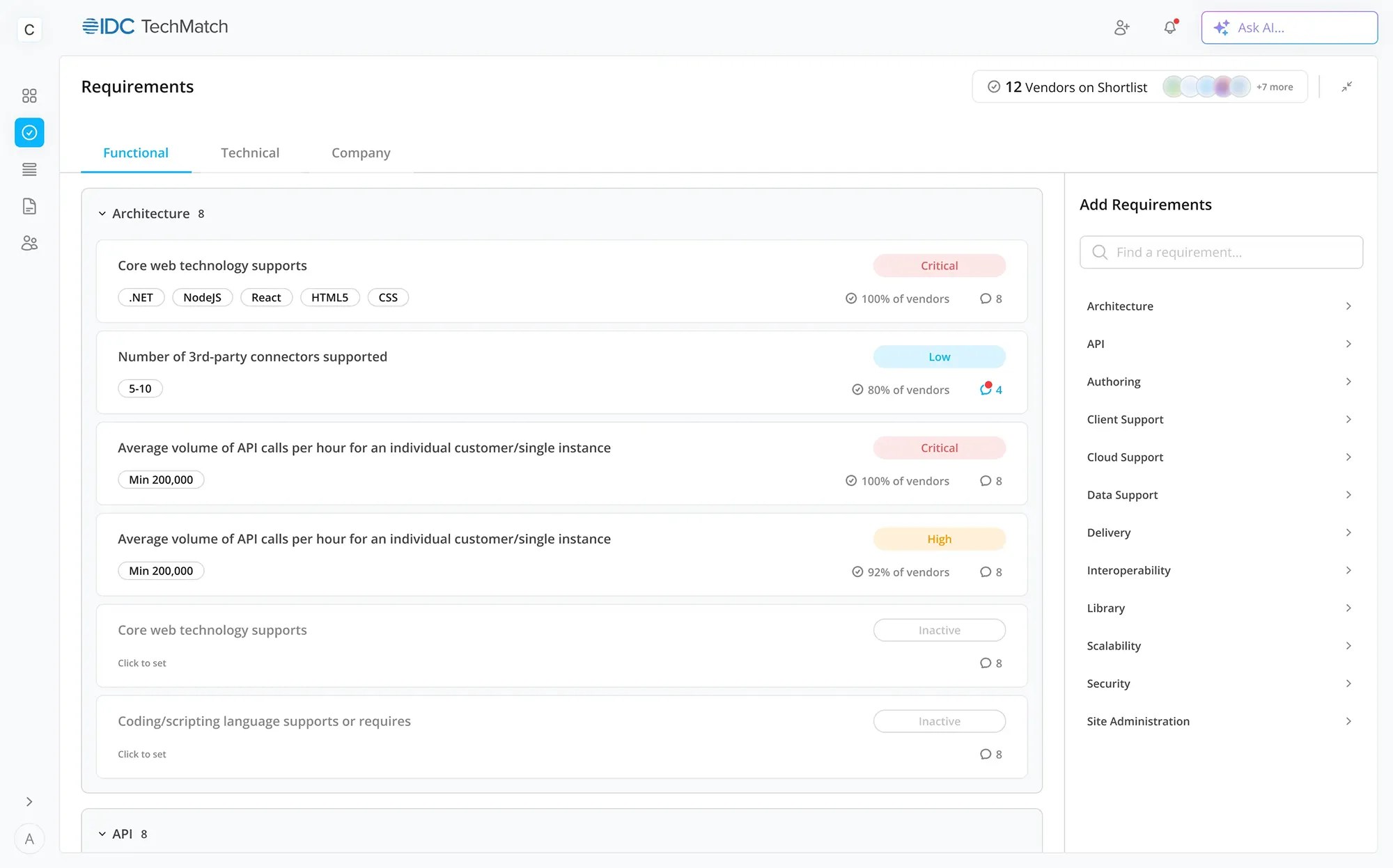 TechMatch Product UI